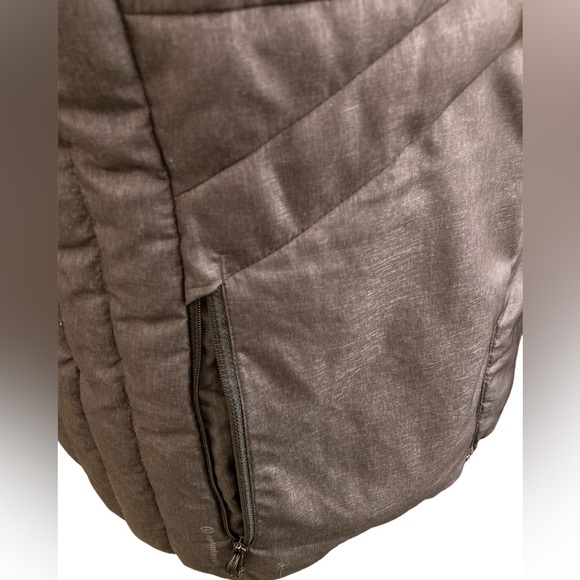 Puffer Vest Jacket Snow Ski Wear by Champion Large Gray & Black EUC - Picture 10 of 15